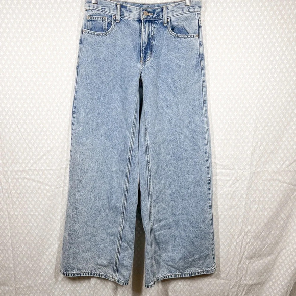 Urban Outfitters BDG Light Wash High Rise A Wide Leg Jeans - Picture 1 of 5
